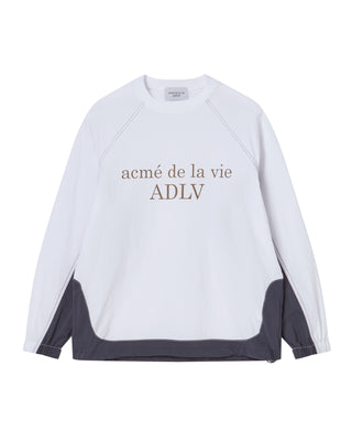 WOVEN STRETCH SWEATSHIRT WHITE