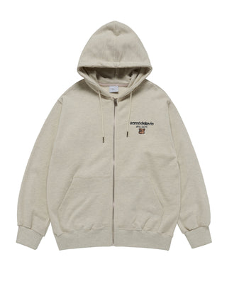AC POINT STANDARD HOODIE ZIP UP OATMEAL