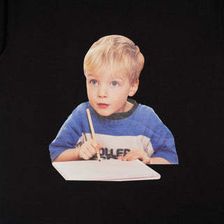 BABY FACE STUDY BOY SHORT SLEEVE T-SHIRT R BLACK