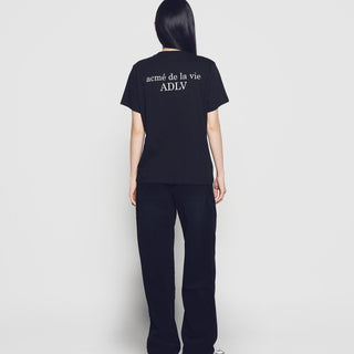 WOMAN ADLV BABY FACE DONUTS 1 SHORT SLEEVE T-SHIRT BLACK