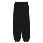 Load image into Gallery viewer, LAUREL A LOGO EMBLEM BASIC SWEAT PANTS BLACK
