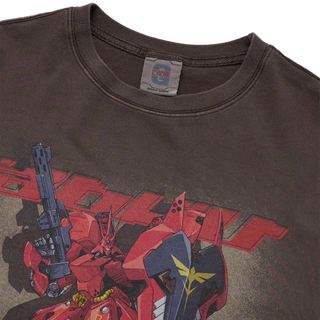 MOBILE SUIT GUNDAM CHAR'S COUNTERATTACK WASHING SHORT SLEEVE T-SHIRT COCOA