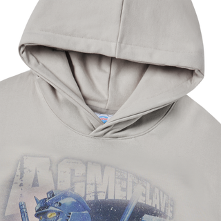 MOBILE SUIT GUNDAM OPERATION V BIO WASHING HOODIE LIGHT GRAY