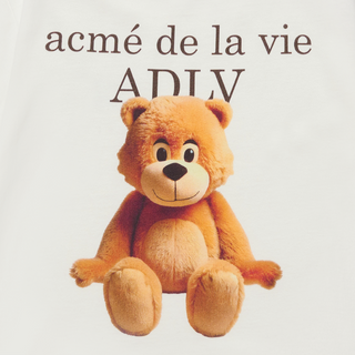 KIDS AC BEAR BASIC LOGO SHORT SLEEVE T-SHIRT CREAM