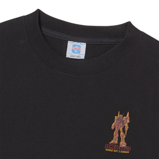 MOBILE SUIT Z GUNDAM PILOT BIO WASHING LONG SLEEVE T-SHIRT BLACK