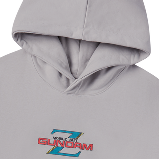 MOBILE SUIT Z GUNDAM MOBILE SUIT HOODIE LIGHT GRAY