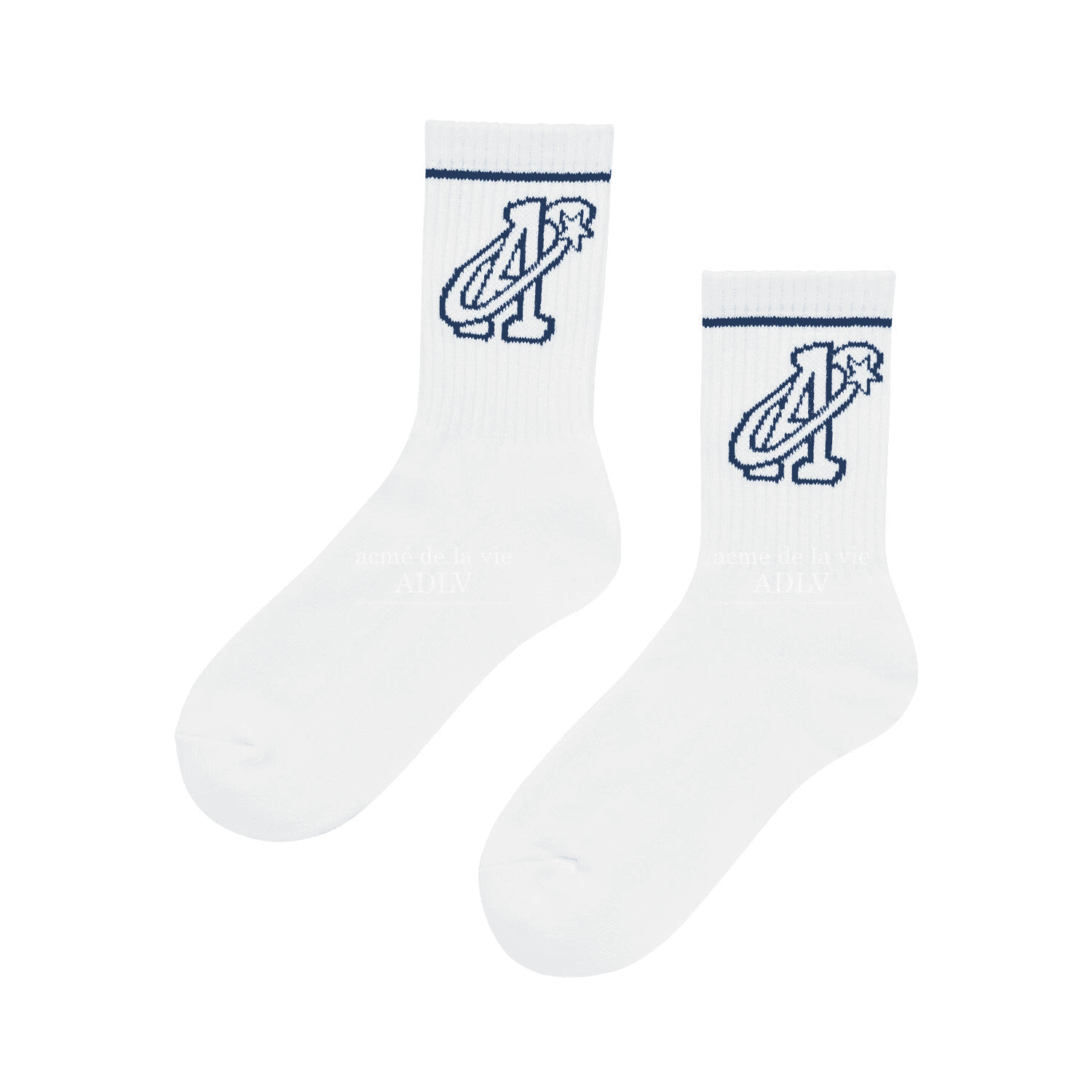 Buy Korean A STAR LOGO SOCKS NAVY buy-korean-a-star-logo-socks-navy
