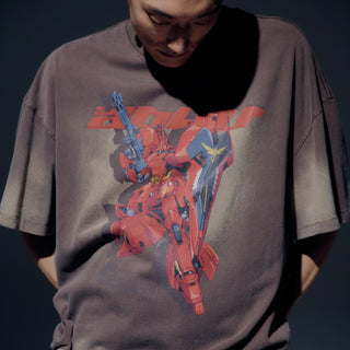 MOBILE SUIT GUNDAM CHAR'S COUNTERATTACK WASHING SHORT SLEEVE T-SHIRT COCOA