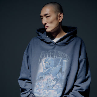 MOBILE SUIT GUNDAM OPERATION V BIO WASHING HOODIE CHARCOAL