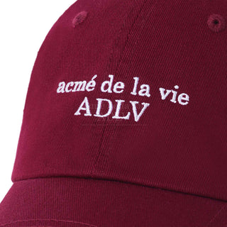 BASIC SMALL LOGO BALL CAP WINE