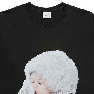 ADLV BABY FACE SHORT SLEEVE T-SHIRT BLACK SNOW