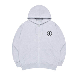 CIRCLE NEW SYMBOL LOGO HOODIE ZIP UP MELANGE