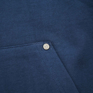 CIRCLE SYMBOL RIVET HOODIE NAVY