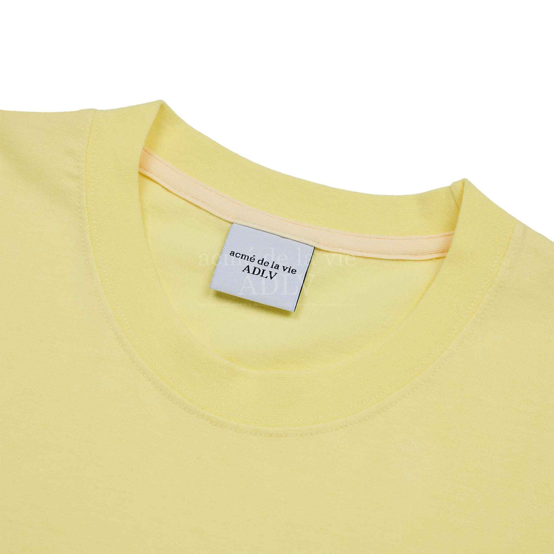 DIN2LS CREATURE LETTERING SHORT SLEEVE T-SHIRT YELLOW