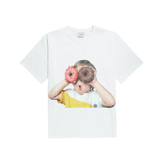 ADLV BABY FACE SHORT SLEEVE T-SHIRT WHITE DONUTS 1 R