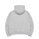 Load image into Gallery viewer, THREE BOUCLE BEAR HOODIE LIGHT GREY

