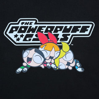 The Powerpuff Girls x acmedelavie  logo crop sweatshirt BLACK