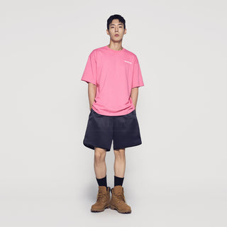 BOLD FONT LOGO SHORT SLEEVE T-SHIRT (OVERSEAS EXCLUSIVE) PINK