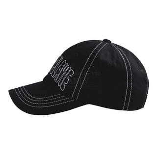 FULL LOGO STITCH BALL CAP BLACK