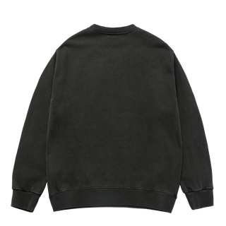 MOBILE SUIT GUNDAM LAST SHOOTING PIGMENT WASHING SWEATSHIRT CHARCOAL