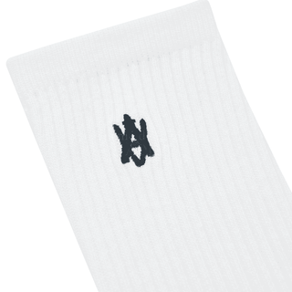 A LOGO EMBLEM SOCKS BLACK