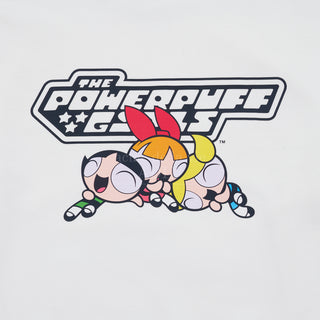 The Powerpuff Girls x acmedelavie logo crop sweatshirt CREAM