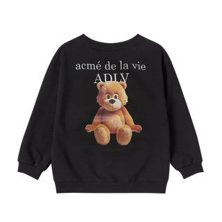 KIDS AC BEAR BASIC LOGO SWEATSHIRT BLACK