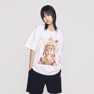 BALI GIRL BABY FACE SHORT SLEEVE T-SHIRT (INDONESIA EXCLUSIVE) WHITE