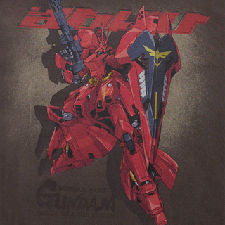 MOBILE SUIT GUNDAM CHAR'S COUNTERATTACK WASHING SHORT SLEEVE T-SHIRT COCOA