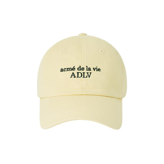 BASIC SMALL LOGO BALL CAP LIGHT YELLOW
