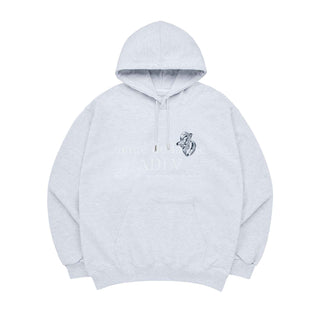 BRICK LOGO HOODIE MELANGE