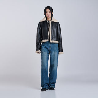 VARIEGATION DENIM PANTS BLUE