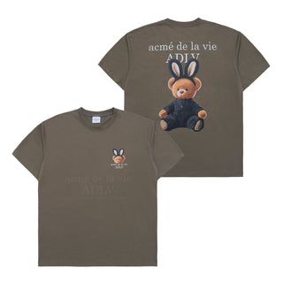 RABBIT BEAR DOLL LOGO SHORT SLEEVE T-SHIRT COCOA