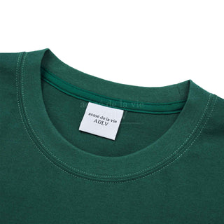 BIG LOGO 2 PRINTING SHORT SLEEVE T-SHIRT DEEP GREEN