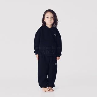 KIDS BASIC LOGO HOODIE BLACK