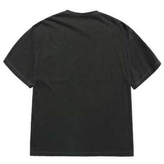 MOBILE SUIT GUNDAM LAST SHOOTING PIGMENT WASHING SHORT SLEEVE T-SHIRT CHARCOAL