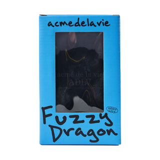 FUZZY DRAGON DOLL KEY RING BLACK
