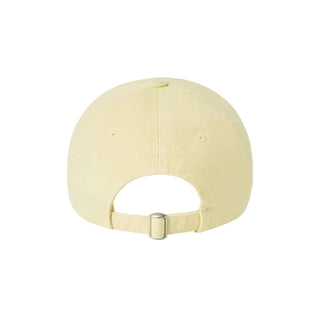 BASIC SMALL LOGO BALL CAP LIGHT YELLOW