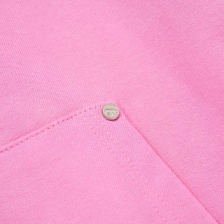 BASIC LOGO RIVET POINT HOODIE PINK