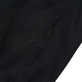 SYMBOL LOGO RIVET COTTON BLOUSON JACKET BLACK