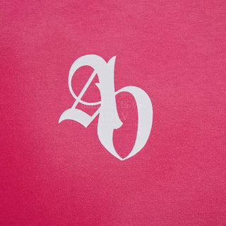 NEW SYMBOL LOGO SPRAY WASHING SHORT SLEEVE T-SHIRT PINK