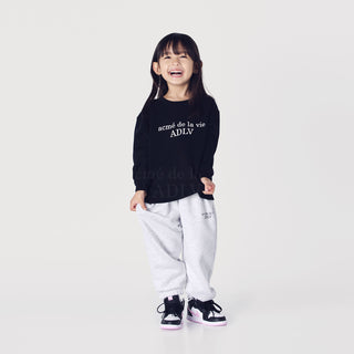 KIDS BASIC LOGO SWEATSHIRT BLACK