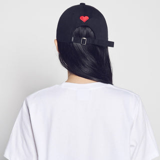 LOVE ADLV COTTON BALL CAP BLACK
