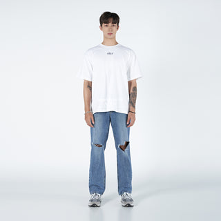 GLOSSY BASIC LOGO SHORT SLEEVE T-SHIRT WHITE