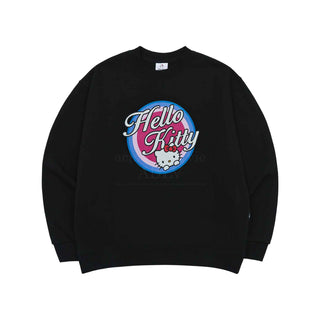 acme de la vie / Sanrio HELLO KITTY ARTWORK SWEAT SHIRT BLACK