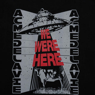 WE WERE HERE BIO WASHING SHORT SLEEVE T-SHIRT BLACK