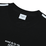 Load image into Gallery viewer, BASIC LOGO EMBOSS PRINTING TRACK SHORT SLEEVE T-SHIRT BLACK
