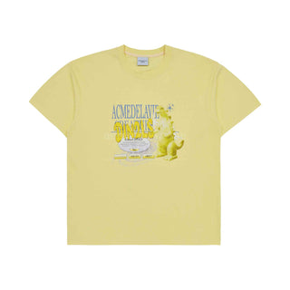 DIN2LS CREATURE LETTERING SHORT SLEEVE T-SHIRT YELLOW