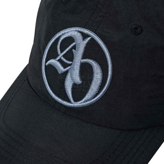 CIRCLE NEW SYMBOL NYLON BALL CAP BLACK