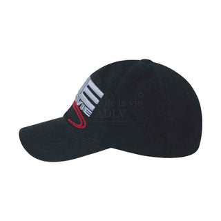 SQUARE LOGO BALL CAP BLACK